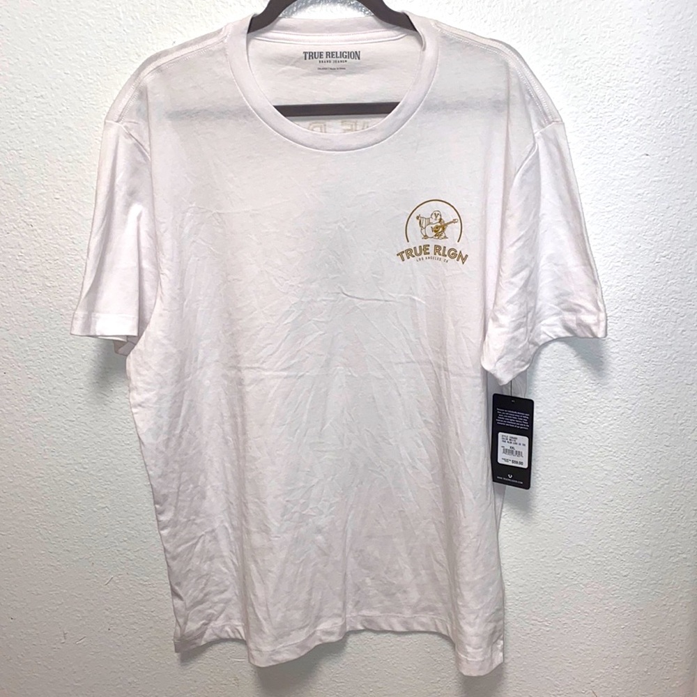 True Religion Men's White tee 2XL NWT
